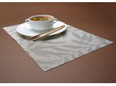 Placemat  bladeren   set  HENDI  Lichtgrijs  6 st.  450x300mm