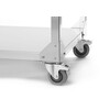 Green Fire avec 4 bruleurs  HENDI  Profi Line  sur support avec roulettes  Gris clair  22kW  1400x612x H 825mm