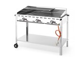 Green fire met 3 branders  HENDI  Profi Line  17 4kW  1078x612x H 825mm