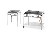 Green fire met 3 branders  HENDI  Profi Line  17 4kW  1078x612x H 825mm