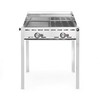 Green Fire avec 2 bruleurs  HENDI  Profi Line  Plaque et grille en fonte emaillee GN 1/1  11 6kW  740x615x H 825mm