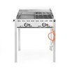 Green Fire avec 2 bruleurs  HENDI  Profi Line  Plaque et grille en fonte emaillee GN 1/1  11 6kW  740x615x H 825mm
