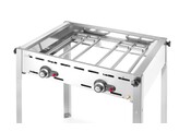 Green Fire avec 2 bruleurs  HENDI  Profi Line  Plaque et grille en fonte emaillee GN 1/1  11 6kW  740x615x H 825mm