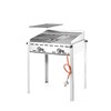 Green fire met 2 branders  HENDI  Profi Line  2x GN 1/1 roosters  11 6kW  740x612x H 825mm