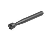 Cocktail muddler  BarUp  Gladde kop  Zwart   34x207mm