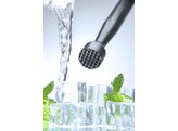 Pilon a cocktail  BarUp  Tete rainuree  Noir   34x207mm