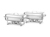 Chafing dish Gastronorm 1/1  HENDI  Kitchen Line  9L  2 st.  600x358x H 295mm