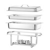 Chafing dish Gastronorm 1/1  HENDI  Kitchen Line  9L  2 st.  600x358x H 295mm