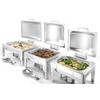 Chafing dish GN 1/2 finition satine  HENDI  Profi Line  4L  365x370x H 280mm