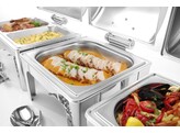 Chafing dish GN 1/2 finition poli mirroir  HENDI  Profi Line  4L  365x345x H 345mm