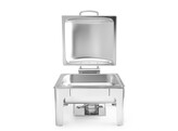 Chafing dish GN 2/3 satin finish  HENDI  Profi Line  6L  395x430x H 290mm