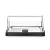 Vitrine refrigerante a couvercle coulissant Duo UNIQ  HENDI  designed by Robert Bronwasser  Simple  Noir  460x355x H 220mm  Rectangulaire