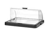 Vitrine refrigerante a couvercle coulissant Duo UNIQ  HENDI  designed by Robert Bronwasser  Simple  Noir  460x355x H 220mm  Rectangulaire