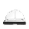 Vitrine refrigerante a couvercle coulissant Duo UNIQ  HENDI  designed by Robert Bronwasser  Simple  Noir  460x355x H 220mm  Rectangulaire