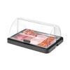 Vitrine refrigerante a couvercle coulissant Duo UNIQ  HENDI  designed by Robert Bronwasser  Simple  Noir  460x355x H 220mm  Rectangulaire