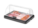 Vitrine refrigerante a couvercle coulissant Duo UNIQ  HENDI  designed by Robert Bronwasser  Simple  Noir  460x355x H 220mm  Rectangulaire