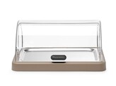 Vitrine refrigerante a couvercle coulissant Duo UNIQ  HENDI  designed by Robert Bronwasser  Simple  Noir  460x355x H 220mm  Rectangulaire