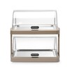Vitrine refrigerante a couvercle coulissant Duo UNIQ  HENDI  designed by Robert Bronwasser  Simple  Noir  460x355x H 220mm  Rectangulaire