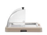 Vitrine refrigerante a couvercle coulissant Duo UNIQ  HENDI  designed by Robert Bronwasser  Simple  Noir  460x355x H 220mm  Rectangulaire