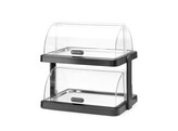 Koeldisplay met rolltop  Duo  UNIQ  HENDI  designed by Robert Bronwasser  Dubbel  Zwart  480x355x H 480mm  Rechthoekig