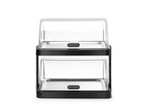 Koeldisplay met rolltop  Duo  UNIQ  HENDI  designed by Robert Bronwasser  Dubbel  Zwart  480x355x H 480mm  Rechthoekig