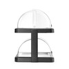 Koeldisplay met rolltop  Duo  UNIQ  HENDI  designed by Robert Bronwasser  Dubbel  Zwart  480x355x H 480mm  Rechthoekig