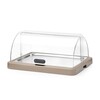 Koeldisplay met rolltop  Duo  UNIQ  HENDI  designed by Robert Bronwasser  Enkel  Beige  460x355x H 220mm  Rechthoekig