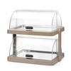 Koeldisplay met rolltop  Duo  UNIQ  HENDI  designed by Robert Bronwasser  Dubbel  Beige  480x355x H 480mm  Rechthoekig