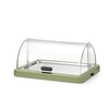 Koeldisplay met rolltop  Duo  UNIQ  HENDI  designed by Robert Bronwasser  Enkel  Groen  460x355x H 220mm  Rechthoekig