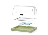 Koeldisplay met rolltop  Duo  UNIQ  HENDI  designed by Robert Bronwasser  Enkel  Groen  460x355x H 220mm  Rechthoekig