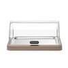Koeldisplay met rolltop  Duo  UNIQ  HENDI  designed by Robert Bronwasser  Enkel  Groen  460x355x H 220mm  Rechthoekig