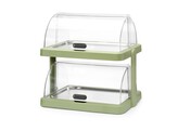 Vitrine refrigerante a couvercle coulissant Duo UNIQ  HENDI  designed by Robert Bronwasser  Double  Vert  480x355x H 480mm  Rectangulaire