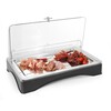 Gekoeld presentatie display met kap - Gastronorm 1/1  HENDI  set  555x357x H 175mm