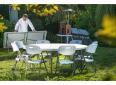 Table buffet  ronde  AmerBox  Blanc   1500x H 740mm  Rond