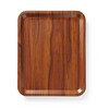 Plateau de service  rectangulaire  antiderapant  stratifie  AmerBox  Acajou  460x360mm