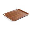 Plateau de service  rectangulaire  antiderapant  stratifie  AmerBox  Acajou  460x360mm