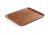 Plateau de service  rectangulaire  antiderapant  stratifie  AmerBox  Acajou  460x360mm