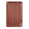 Plateau de service  rectangulaire  antiderapant  stratifie  AmerBox  Acajou  460x360mm