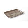 Plateau de service en melamine avec imprime bois  AmerBox  Bois fonce  240x340mm