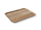 Dienblad van melamine met hout bedrukking  AmerBox  Hout  370x530mm