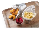 Dienblad van melamine met hout bedrukking  AmerBox  Hout  370x530mm
