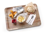 Dienblad van melamine met hout bedrukking  AmerBox  Hout  370x530mm