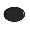 Plateau fastfood en polypropylene  ovale  HENDI  Noir  265x195x H 15mm