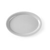 Plateau fastfood en polypropylene  ovale  HENDI  Noir  265x195x H 15mm