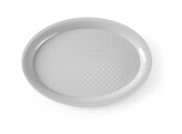 Plateau fastfood en polypropylene  ovale  HENDI  Noir  265x195x H 15mm