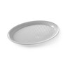 Plateau fastfood en polypropylene  ovale  HENDI  Noir  265x195x H 15mm