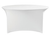 Housse de table rond  HENDI  Kitchen Line  817407  Blanc   1800x H 760mm