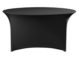Tafelhoes rond  HENDI  Kitchen Line  817407  Zwart   1800x H 760mm