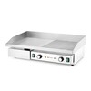 Bakplaat  half vlak  half geribbeld  HENDI  Budget Line  400V/4400W  720x460x H 241mm