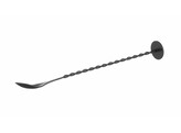 Cuillere a cocktail avec pilon  BarUp  Noir  280x35mm